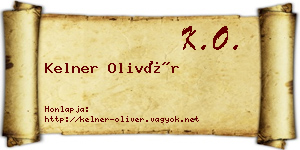 Kelner Olivér névjegykártya